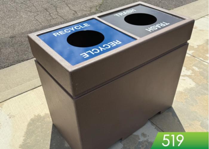 519 - Small Dual Trash Unit
