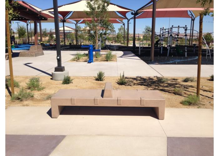 417SKB2 - Flat bench w/Armrest