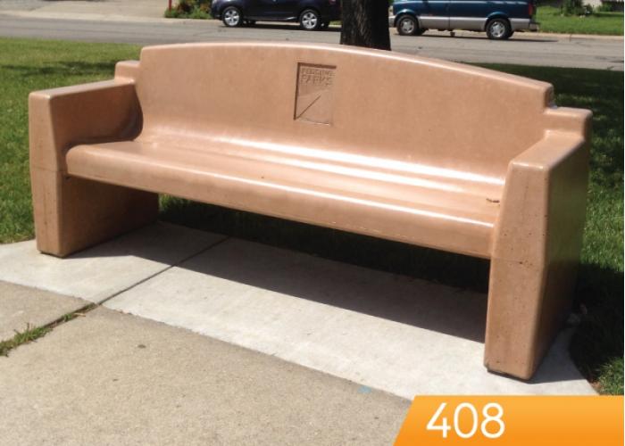 408 - Contour Bench w/Armrests