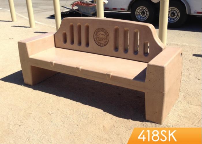 418SK - Slotted Back Bench