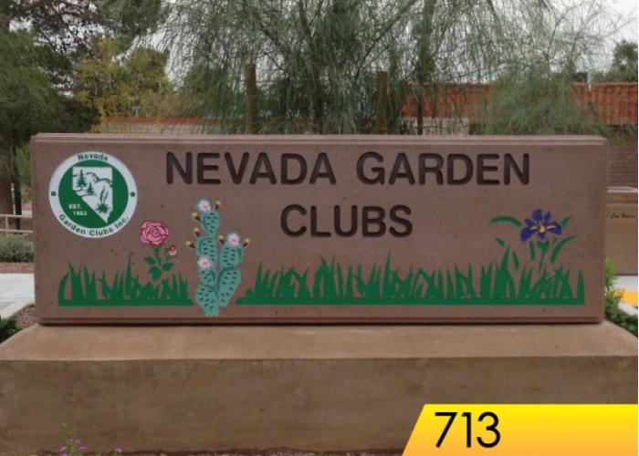 713 - Tapered Sign w/Relief Edges