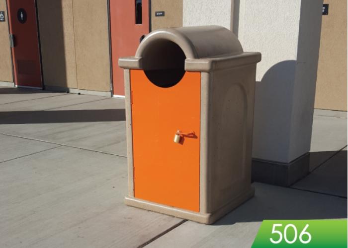 506 - Round Top Receptacle