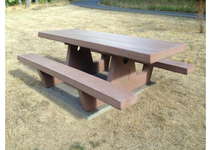 92" Square leg tables w/woodgrain