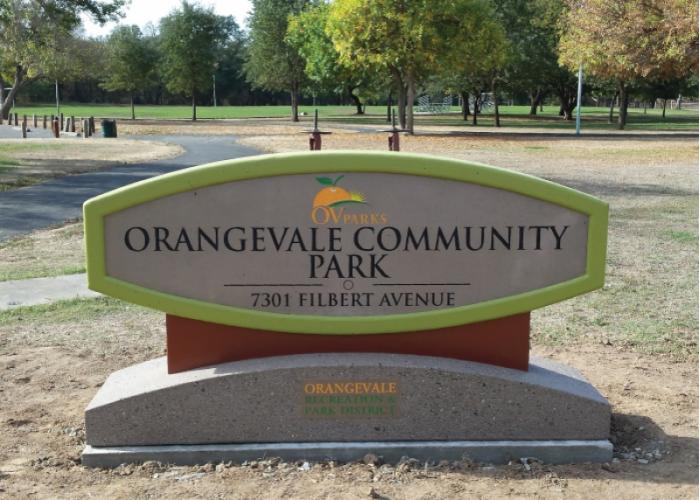 Sign-Orangevale Parks