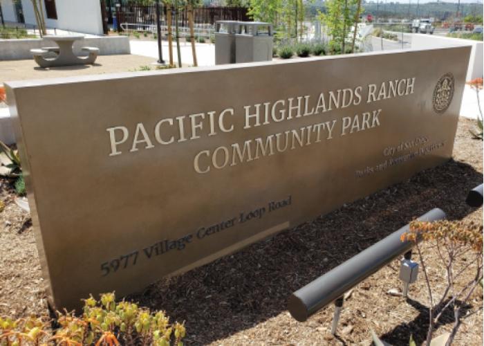 Custom Sign - Pacific Highlands Ranch