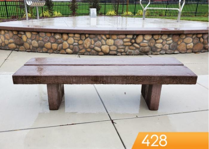 428 - Woodgrain Bench (Flat)