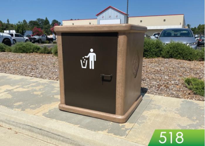 518 - Large Receptacle, Square Deposit