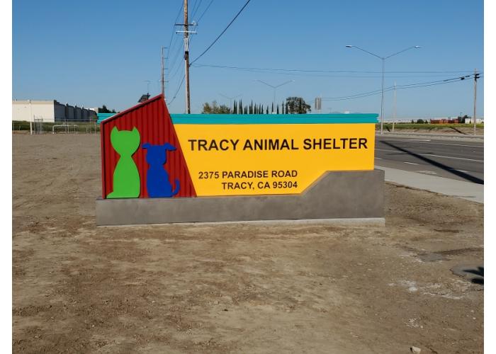 Custom Sign - Tracy Animal Shelter